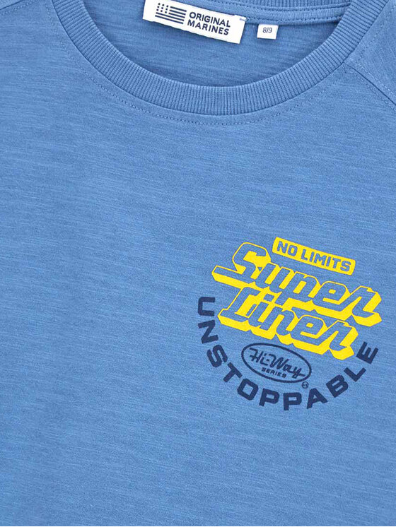 Original Marines Original Marines T-krekls DFP4197YM Zils Regular Fit