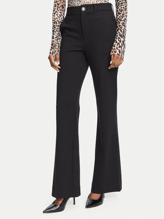 Guess Guess Штани з тканини W6BB25 K6213 Чорний Flared Leg