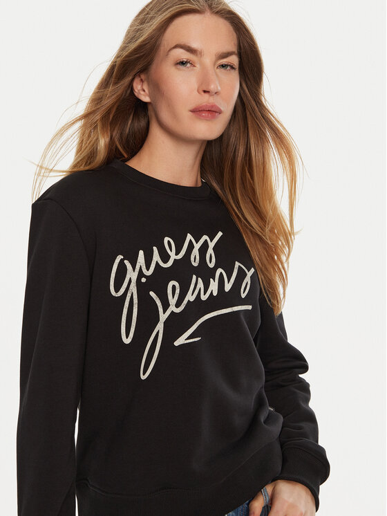 Guess Guess Felpa W4BQ17 KC811 Nero Regular Fit