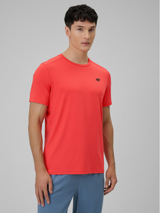 4F 4F Koszulka techniczna MULTI ACTIVE Czerwony Regular Fit