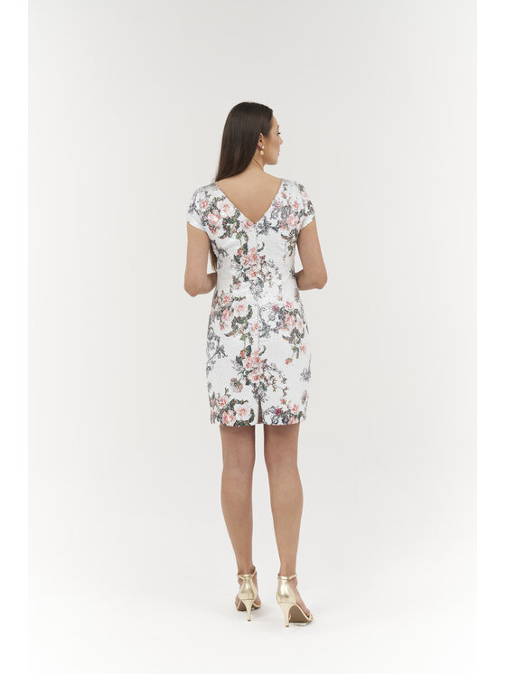 Ciepielewska Ciepielewska Sukienka MIRANDA Biały Flattering Fit