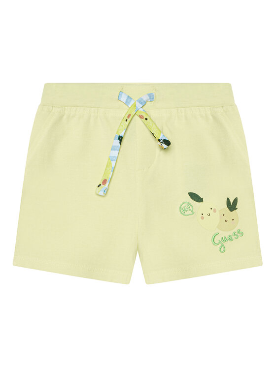 Guess Guess Bodija un šortu komplekts P6GG03 K6YW1 Dzeltens Regular Fit