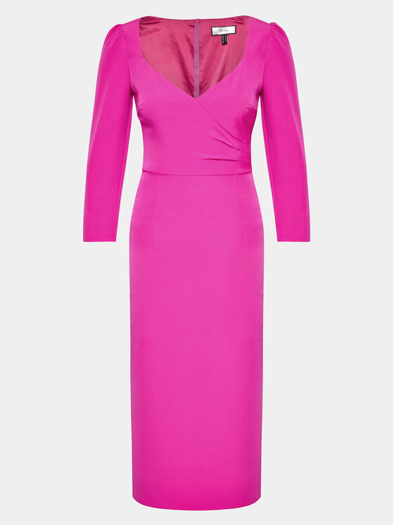 Nissa Nissa Hétköznapi ruha RZ13994 Rózsaszín Slim Fit