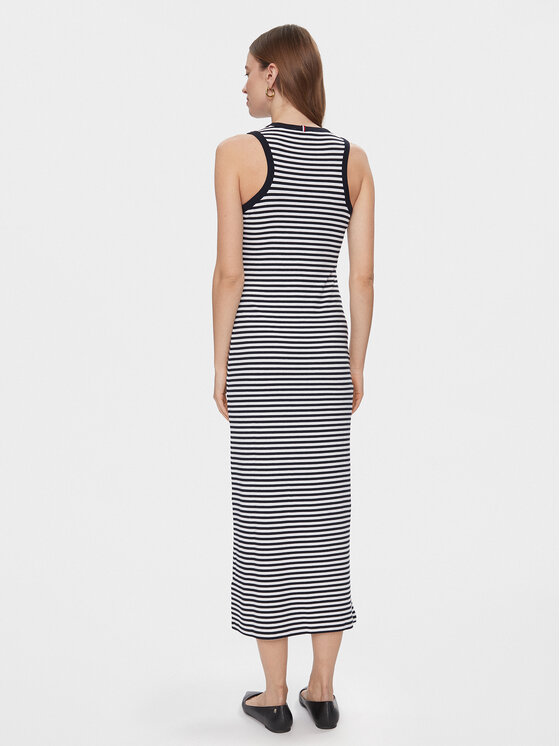 Tommy Hilfiger Tommy Hilfiger Vasarinė suknelė WW0WW41996 Tamsiai mėlyna Slim Fit