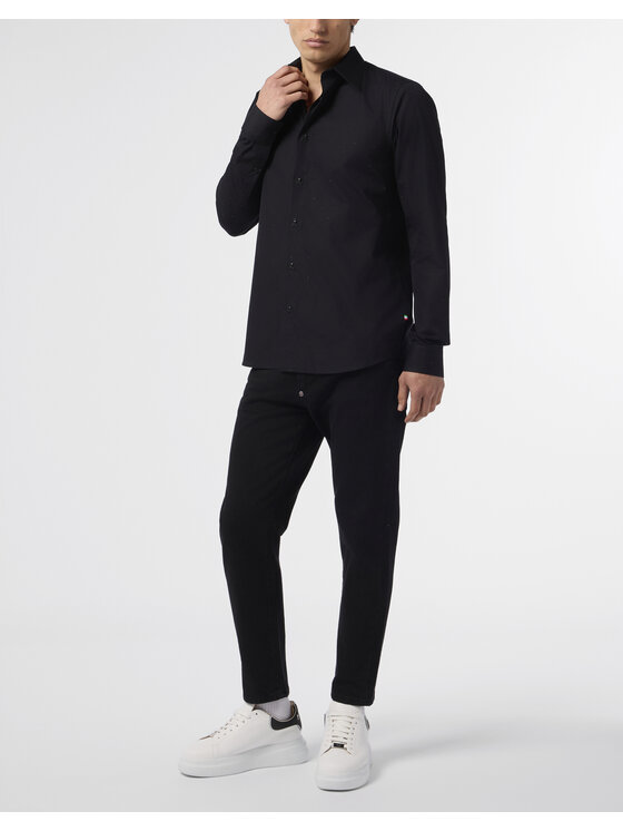 PHILIPP PLEIN PHILIPP PLEIN Camicia 29054 Nero Fitted Fit