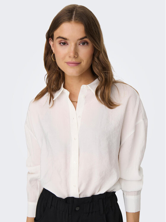ONLY ONLY Πουκάμισο Iris 15284994 Λευκό Regular Fit