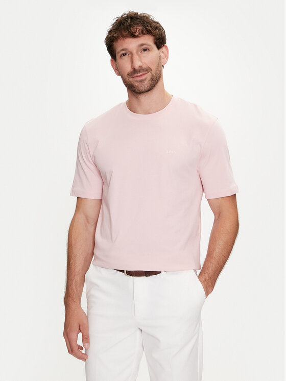 BOSS Boss T-shirt Thompson 01 50468347 Ružičasta Regular Fit