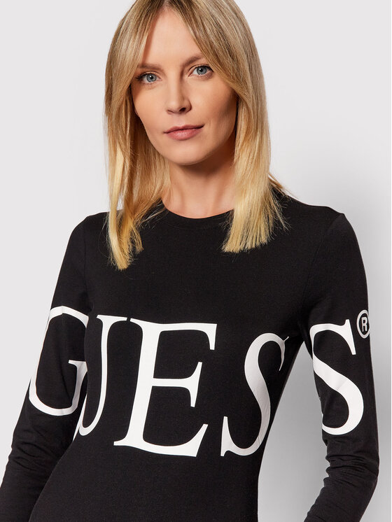 Guess Guess Боди W2RI23 K49A1 Черен Slim Fit