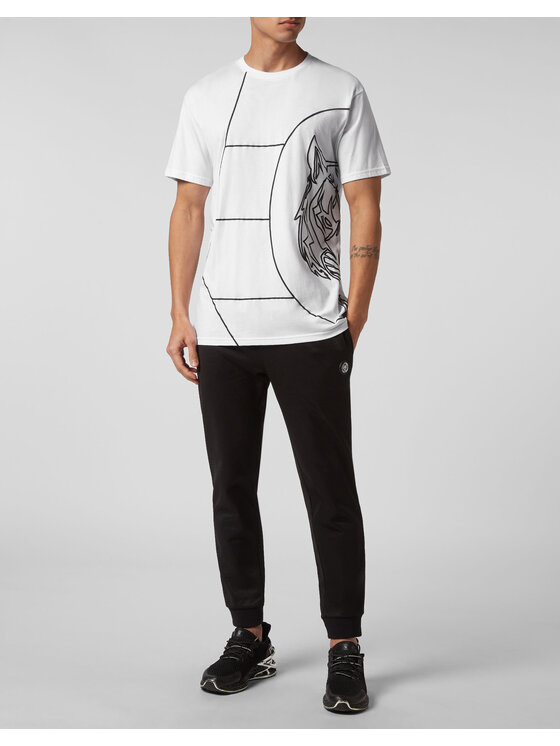 Plein Sport Plein Sport T-Shirt 4989 Bílá Regular Fit