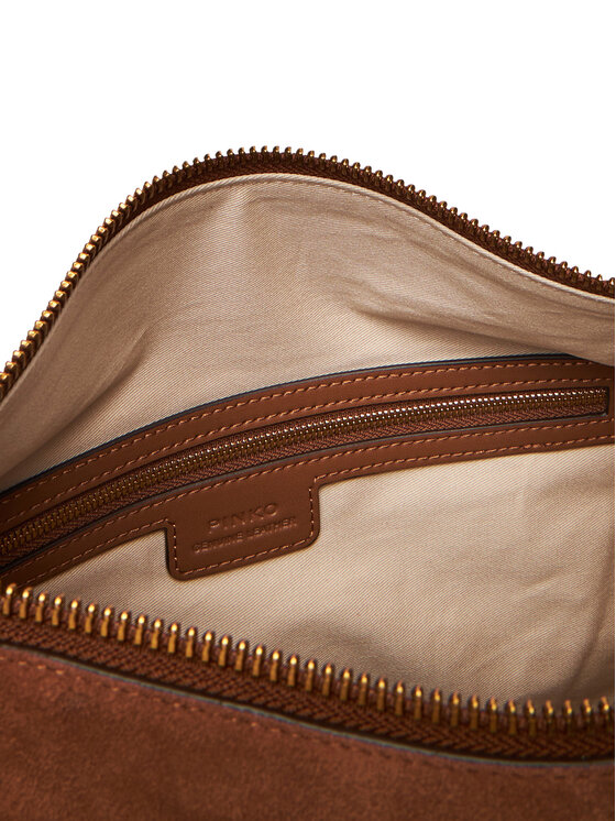 PINKO PINKO Torebka Hobo Zip Around Classic Al 25-26 PLTT 105113 A2JH Brązowy