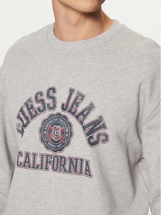 Guess Jeans Guess Jeans Mikina M5RQ40 KCPR1 Šedá Regular Fit