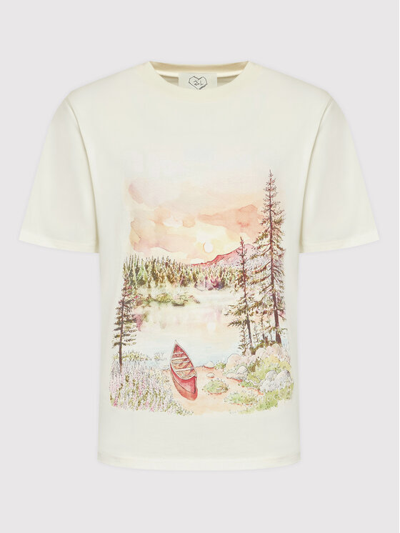 2005 2005 Marškinėliai Unisex 2005 X Leeves „Good Morning” Smėlio Regular Fit