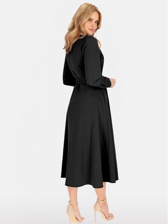 Perso Perso Letní šaty RBE254085F Černá Regular Fit