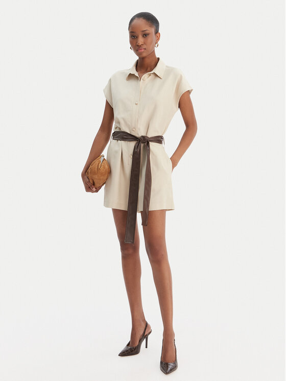 Fracomina Fracomina Jumpsuit FS25SO1001W70901 Beige Regular Fit