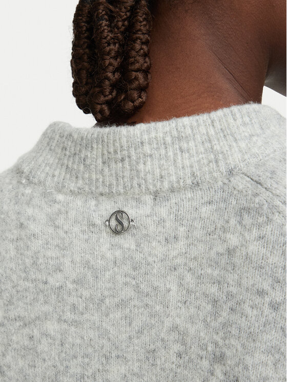 Simple Simple Pulover 62SWD101 Gri Regular Fit