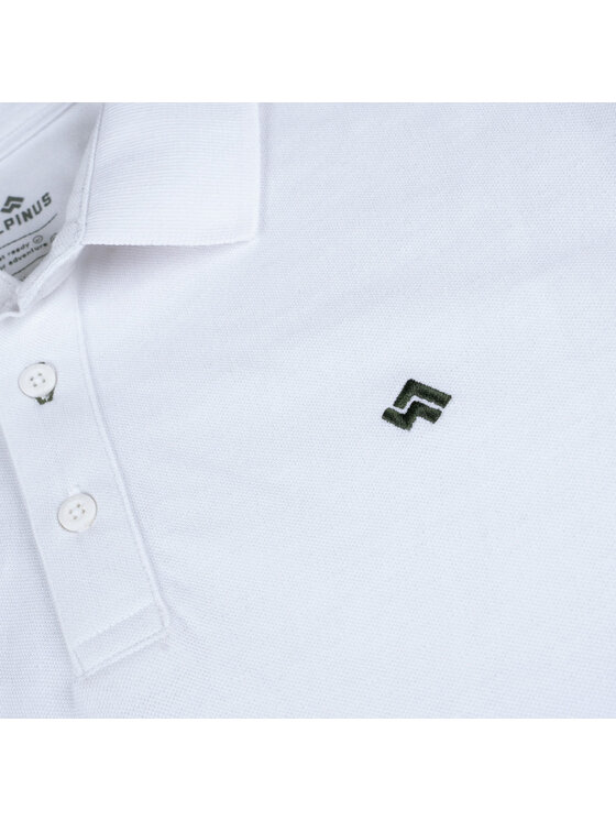Alpinus Alpinus Polo Sherali Biały Regular Fit