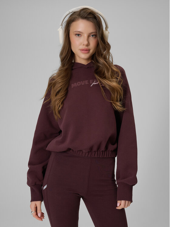 4F 4F Bluza COZY Brązowy ciemny Regular Fit