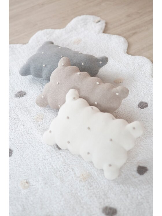 Lorena Canals Lorena Canals Poduszka dekoracyjna Poduszka herbatnik Biscuit Grey Szary