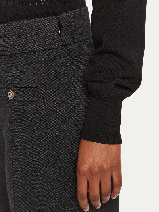 LOLA CASADEMUNT LOLA CASADEMUNT Текстилни панталони MF2414001 011 Сив Regular Fit