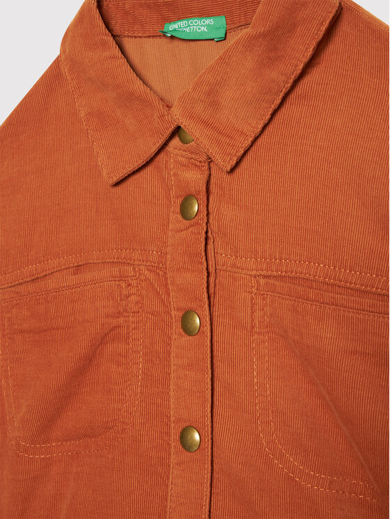 United Colors Of Benetton United Colors Of Benetton Kasdieninė suknelė 4AD35VGP0 Ruda Regular Fit