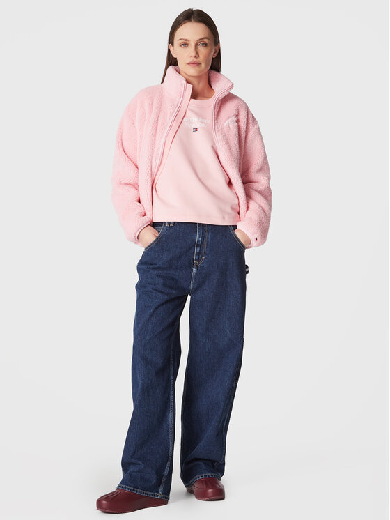 Tommy Jeans Tommy Jeans Felpa Essential DW0DW14851 Rosa Regular Fit
