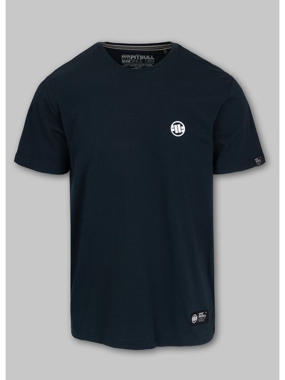 PITBULL PITBULL T-Shirt Koszulka Small Logo L Granatowy Regular Fit