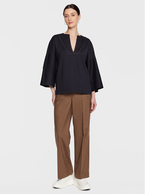 Fabiana Filippi Fabiana Filippi Блузка JED273W136 Cиній Relaxed Fit