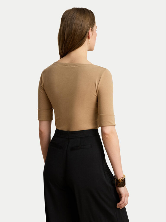 LAUREN RALPH LAUREN LAUREN RALPH LAUREN Blúz 200654963504 Sötét bézs Slim Fit