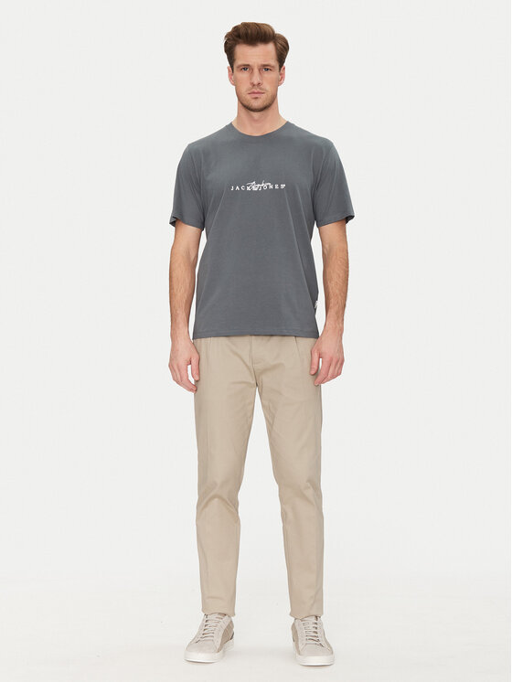 Jack&Jones Jack&Jones Тишърт Varenna 12273163 Сив Regular Fit