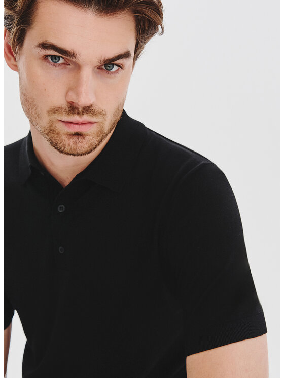 Pako Lorente Pako Lorente Polo P25WF-TX-007 Czarny Classic Fit