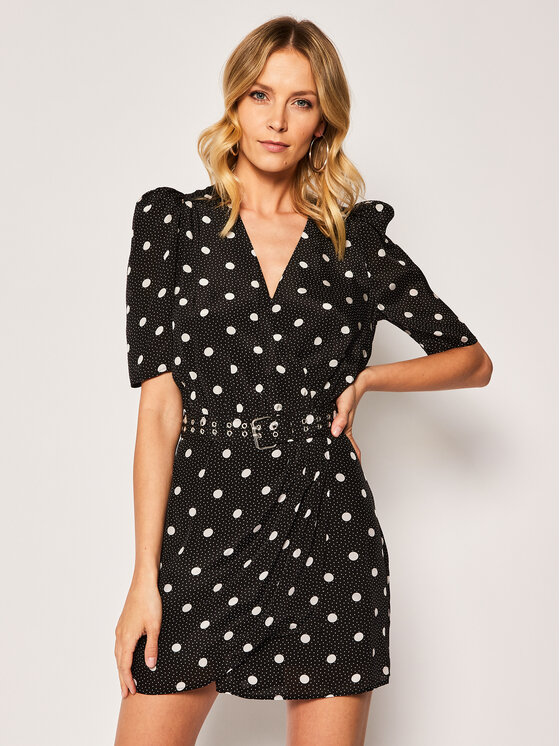 The Kooples The Kooples Kasdieninė suknelė FROB20068K Juoda Regular Fit