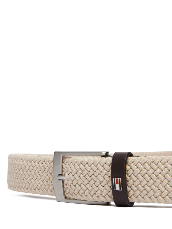 Tommy Hilfiger Tommy Hilfiger Pánský pásek Adan 3.5 Elastic AM0AM13824 Béžová