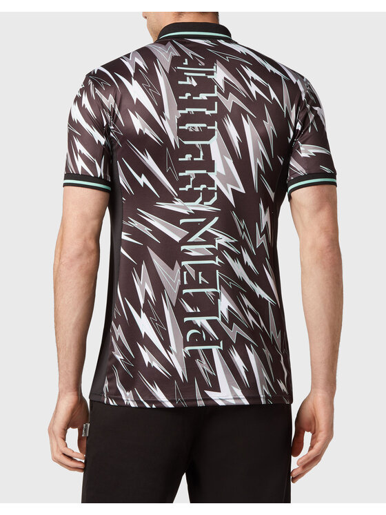 Plein Sport Plein Sport Polo 1979 Czarny Slim Fit