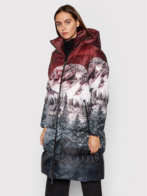 Tommy Hilfiger Tommy Hilfiger Pūkinė striukė ICONS Printed WW0WW31429 Spalvota Relaxed Fit