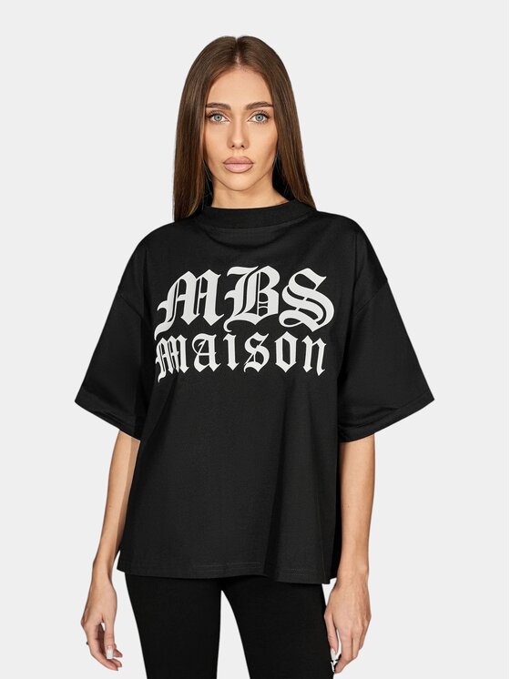 MADE BY SOCIETY MADE BY SOCIETY T-Shirt Gothic Statement - T27862 Czarny Basic Fit