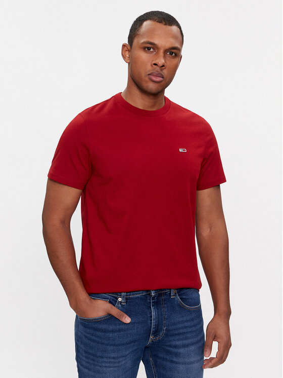 Tommy Jeans Tricou Classic DM0DM09598 Roșu Regular Fit