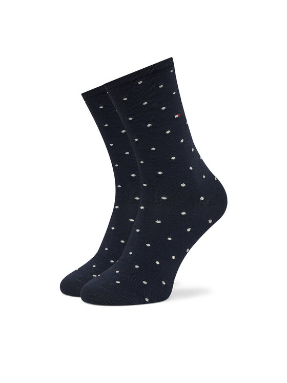 Tommy Hilfiger Tommy Hilfiger 3er-Set hohe Damensocken 701236464 Dunkelblau