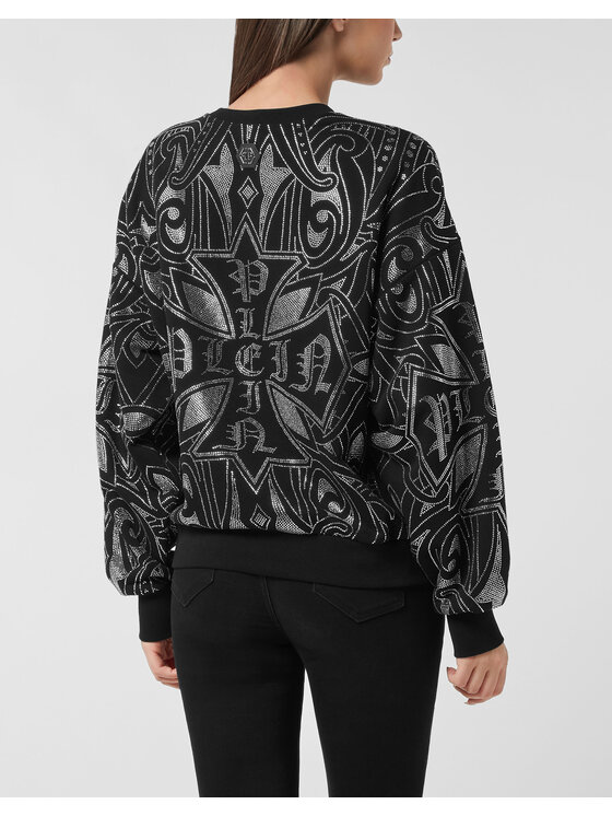 PHILIPP PLEIN PHILIPP PLEIN Bluza 26329 Czarny Regular Fit