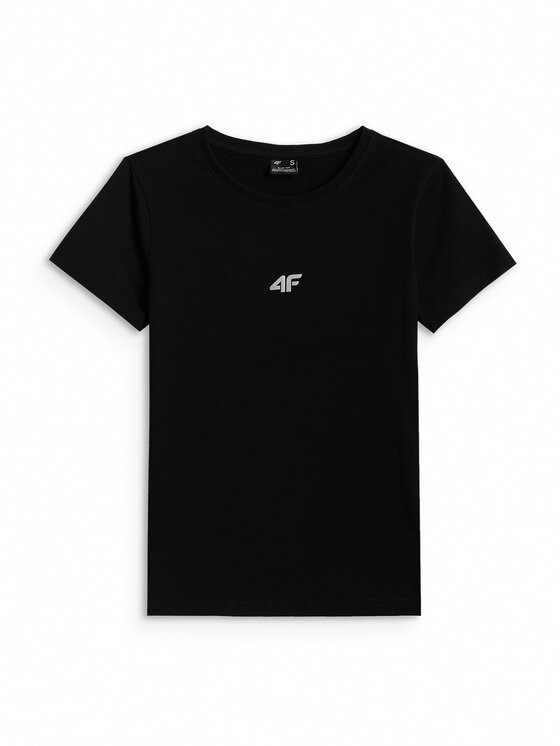 4F 4F T-Shirt NOS Czarny Slim Fit