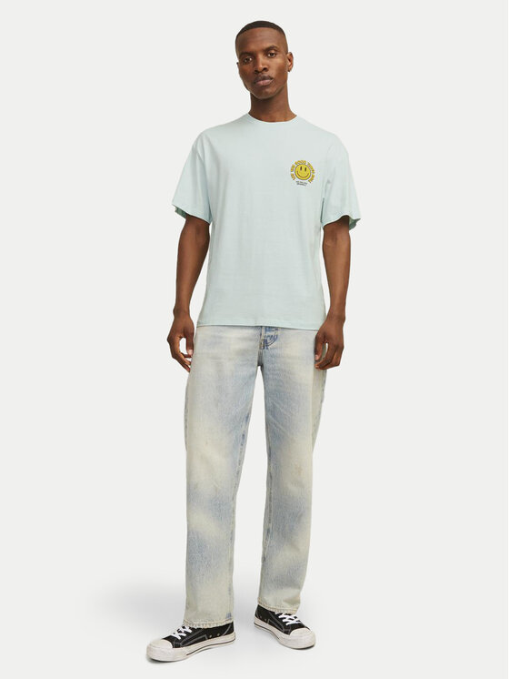Jack&Jones Jack&Jones T-shirt Jorfrutti 12256926 Plava Wide Fit