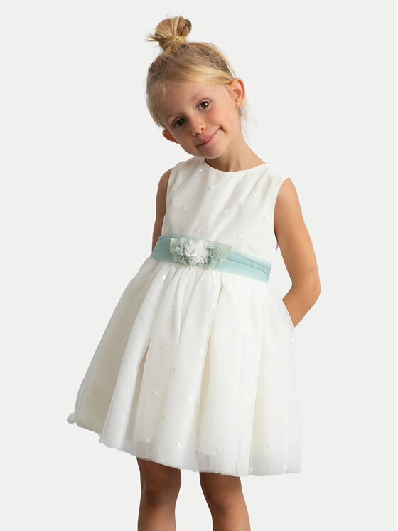 Mayoral Mayoral Elegantes Kleid 3919 Écru Regular Fit