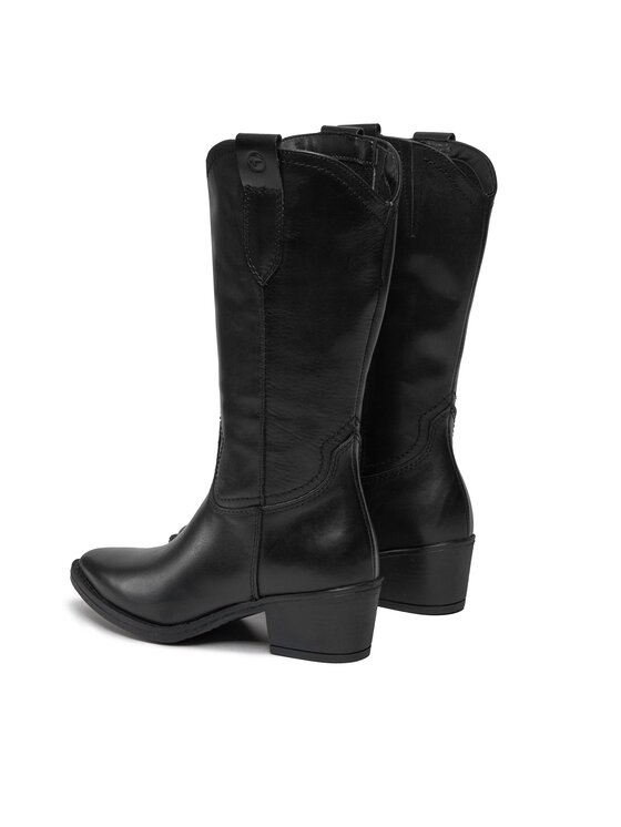 Tamaris Tamaris Kovbojská obuv 1-25701-41 Černá