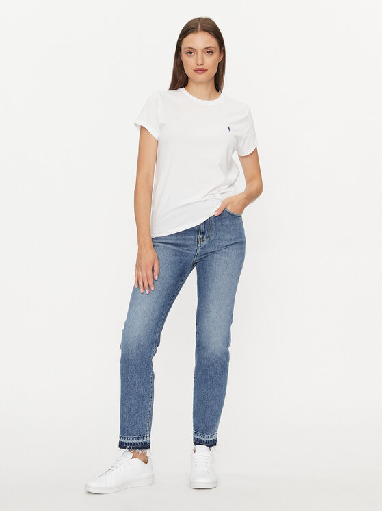 Polo Ralph Lauren Polo Ralph Lauren T-särk 211898698005 Valge Regular Fit