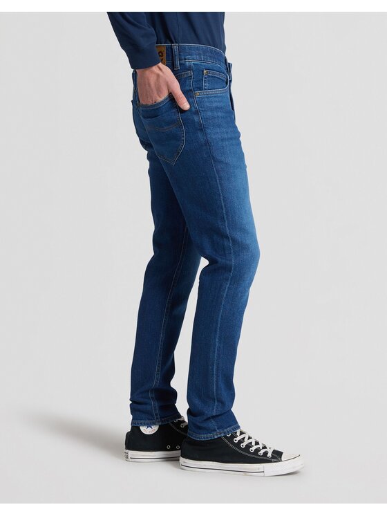 Lee Lee Jeansy LUKE Niebieski Slim Fit