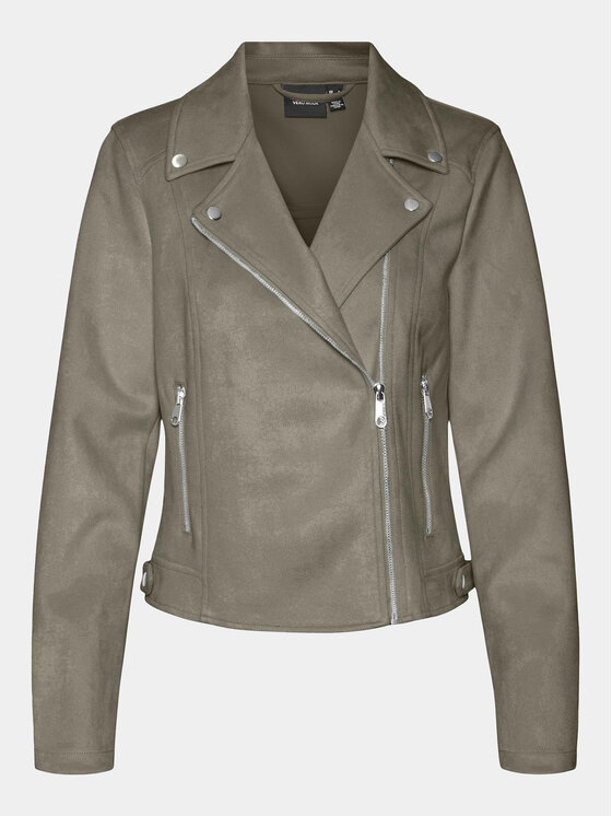 Vero Moda Vero Moda Kurtka z imitacji skóry Jose 10300938 Szary Regular Fit