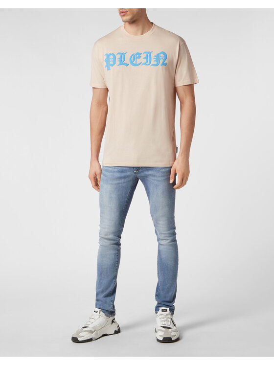 PHILIPP PLEIN PHILIPP PLEIN T-shirt 105 Beige Regular Fit