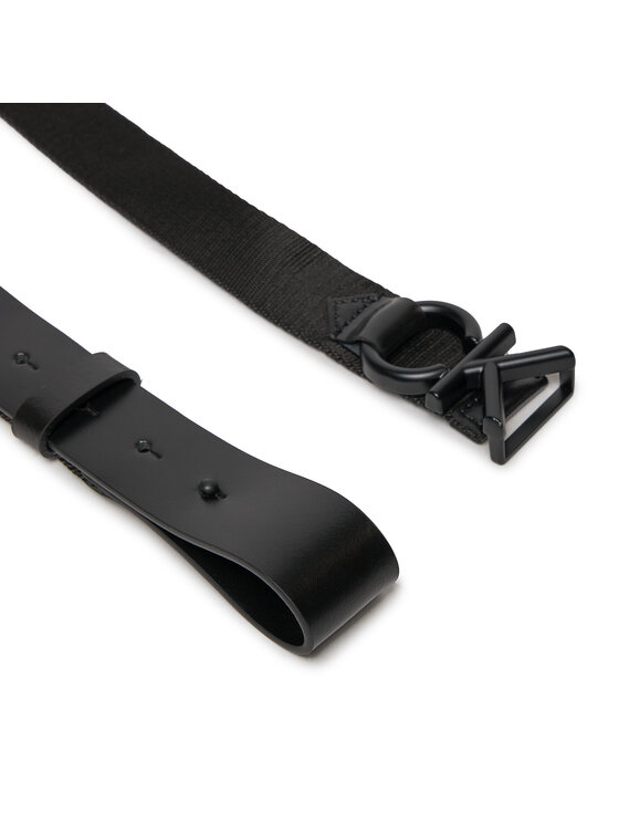 Calvin Klein Calvin Klein Pasek Ck Metal Minimal Webbing 30Mm K50K511566 Czarny
