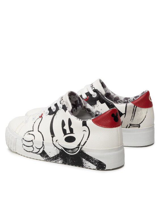Desigual Desigual Sneakersy Street Mickey 22SSKP24 Biały