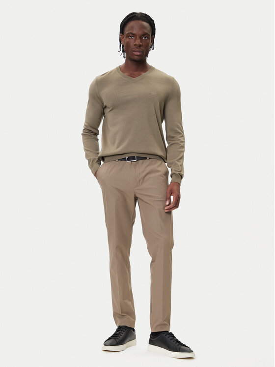 BOSS BOSS Sweter Baram-L 50476363 Brązowy Regular Fit