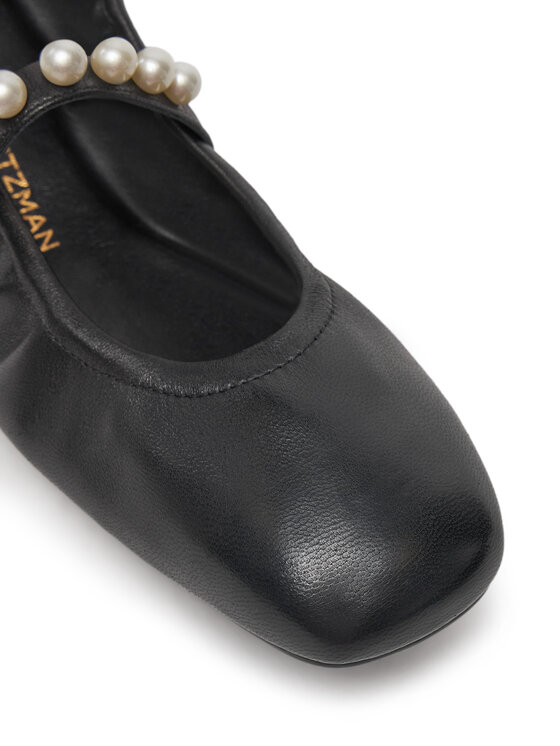 Stuart Weitzman Stuart Weitzman Baleriny Goldie Ballet Flat SF896 Czarny